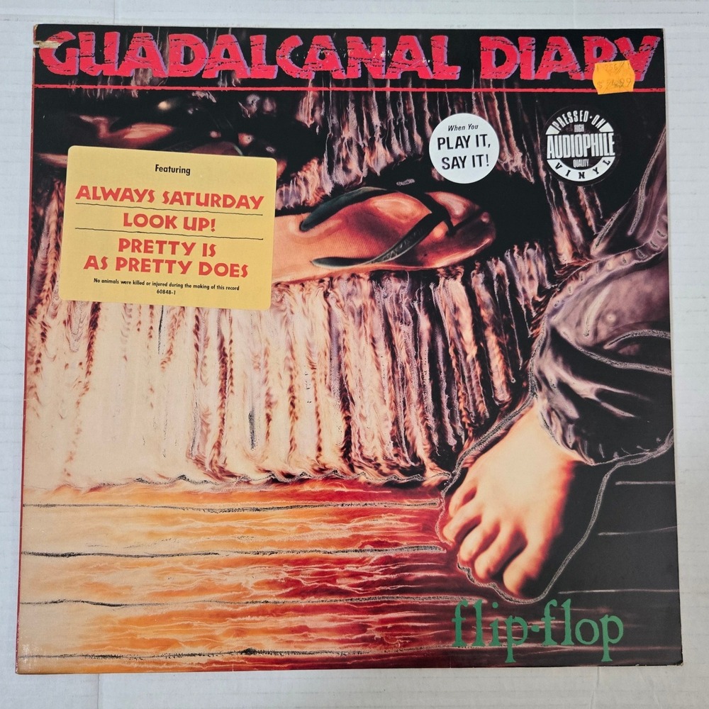 Guadalcanal Diary Flip Flop Vinyl LP 1989‎ Promo White Label Elektra USA Made